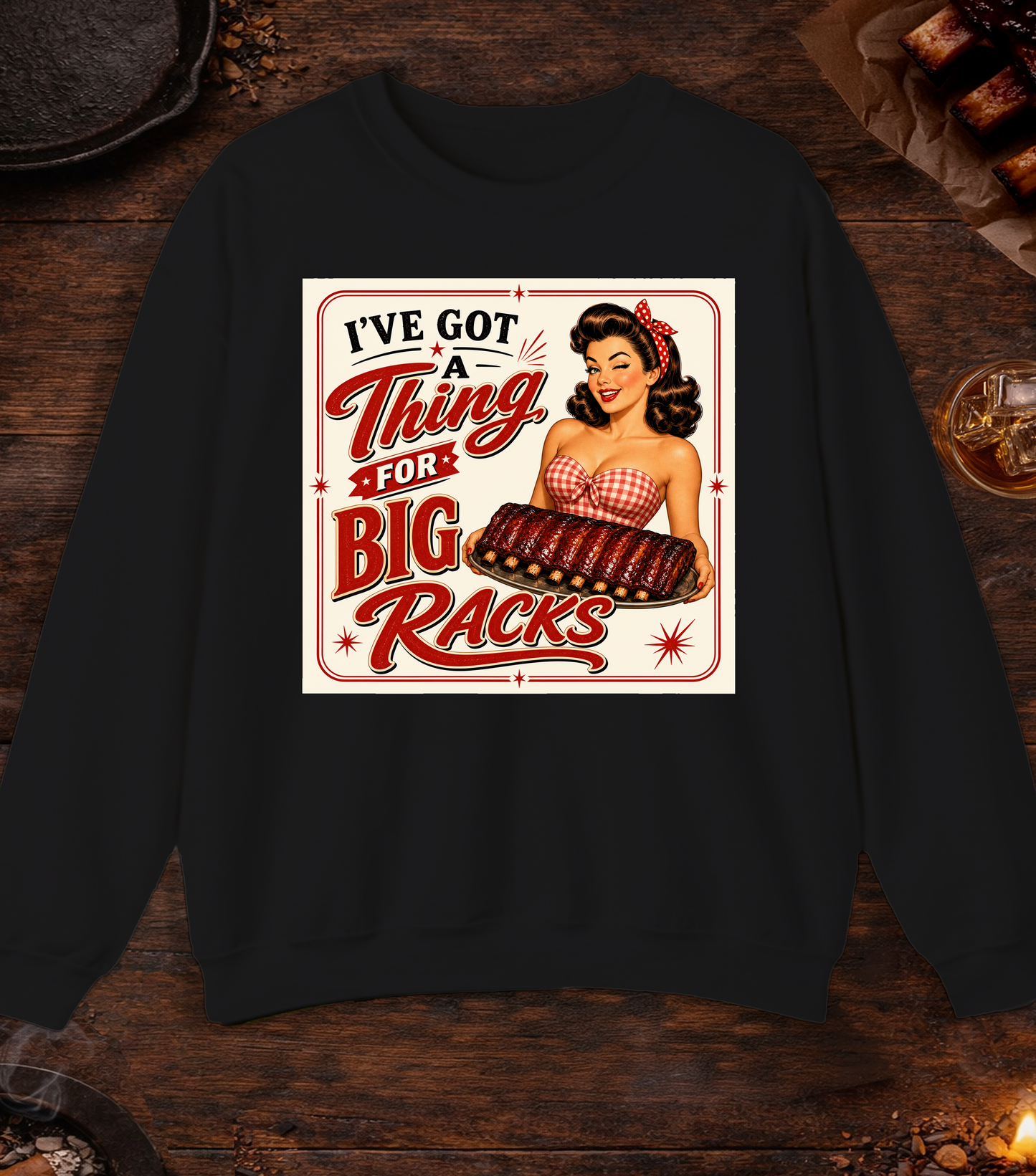 Thing Big Racks Crewneck - Black