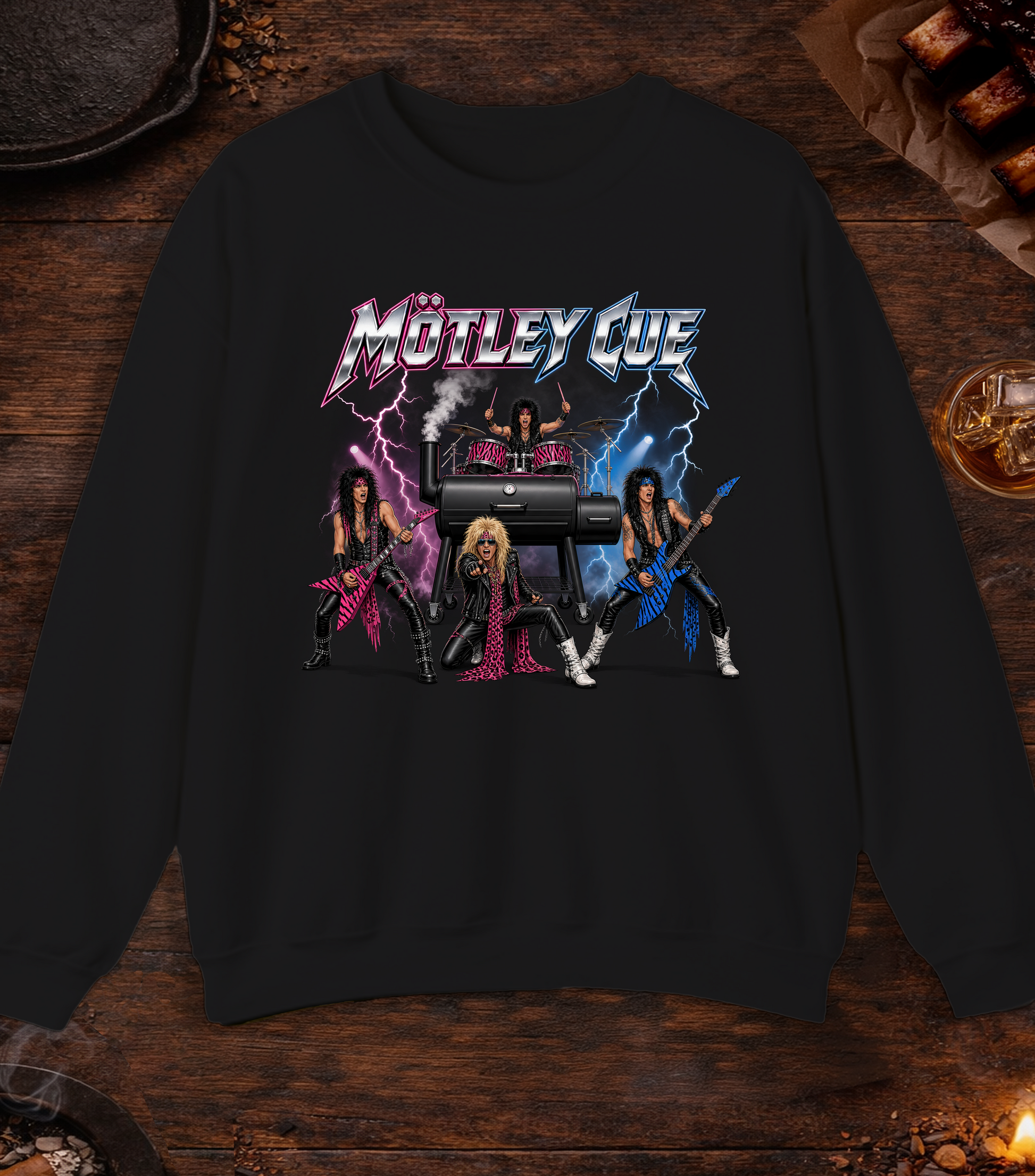 Motley Cue Crewneck - Black