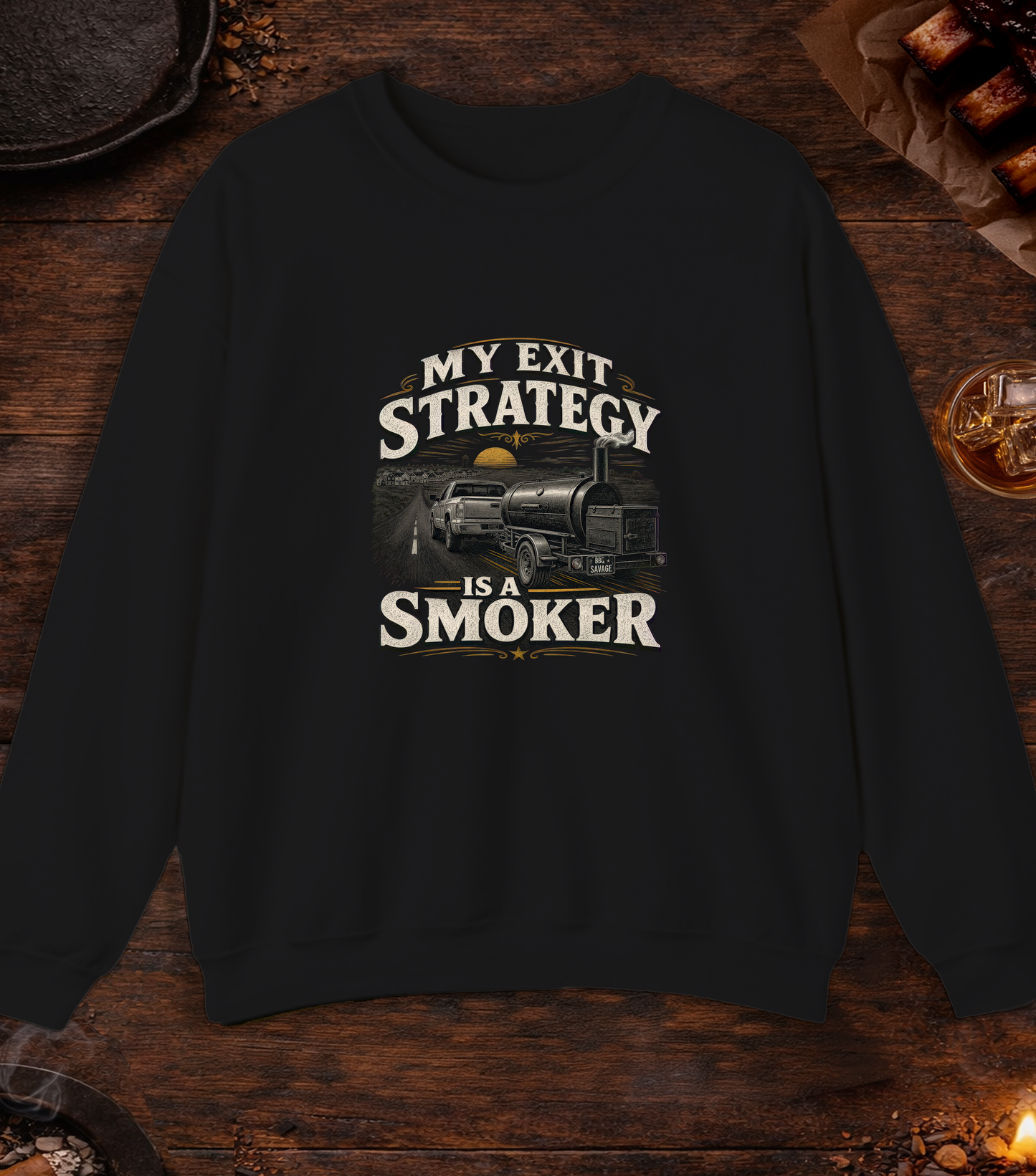 Exit Strategy Crewneck - Black