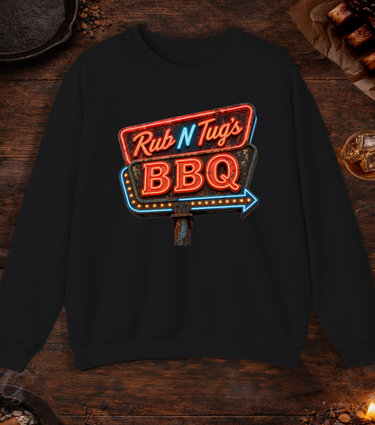Rub N Tugs BBQ Crewneck - Black