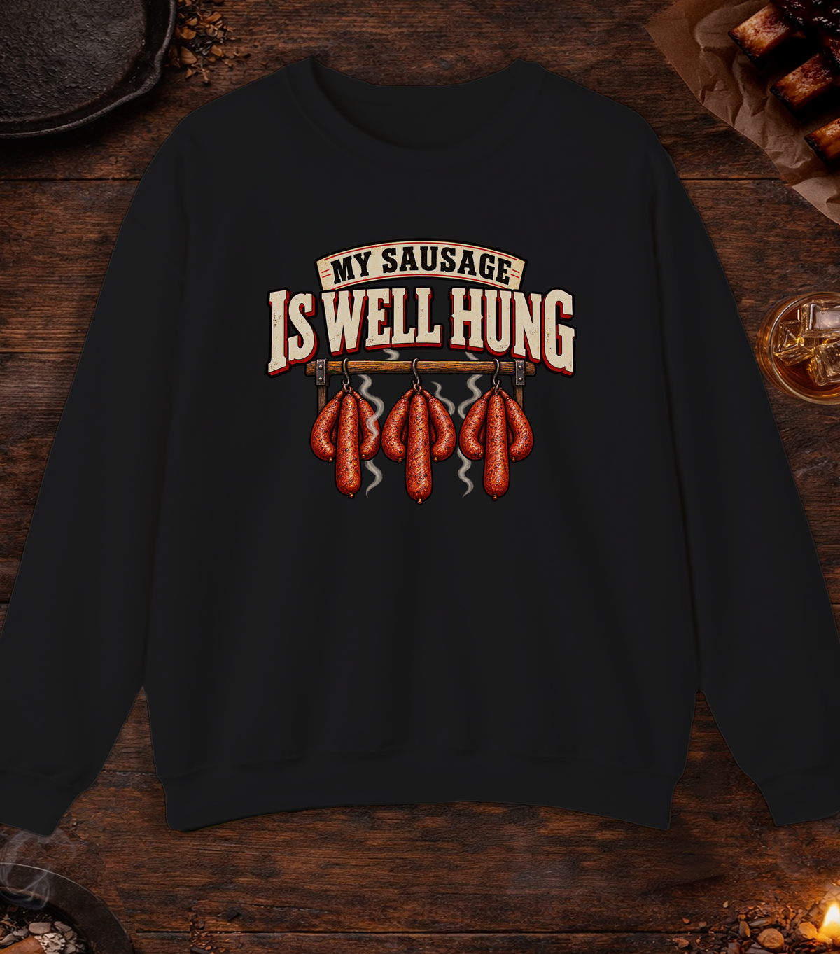 Well Hung Crewneck - Black