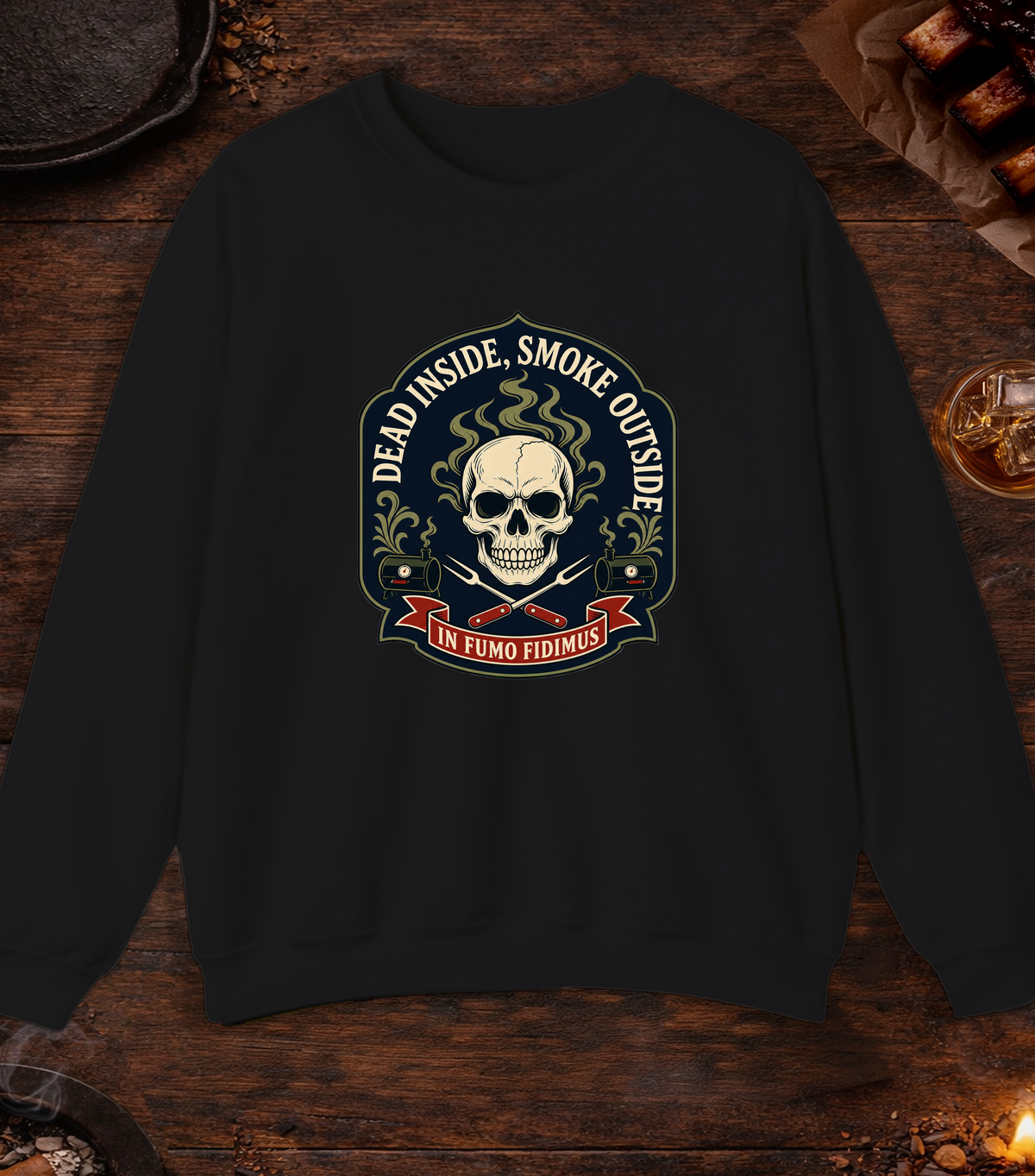 Dead Inside Crewneck - Black