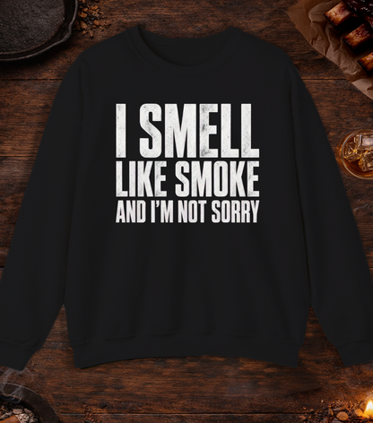 I Smell Like Smoke Crewneck - Black