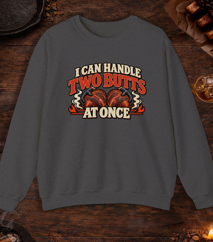 Handle Butts Crewneck - Dark Heather