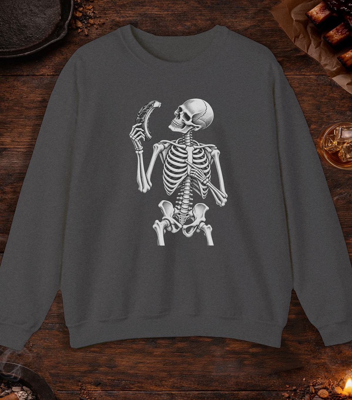 Skeleton Rib - Dark Heather