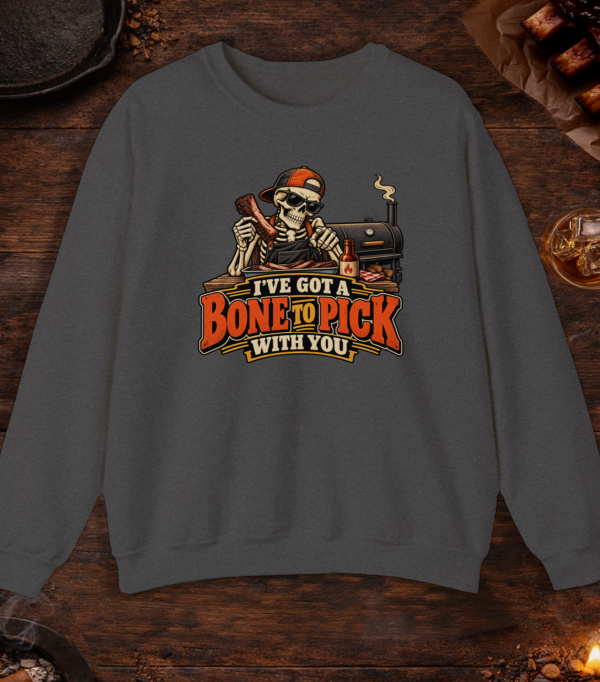 Bone Pick - Dark Heather