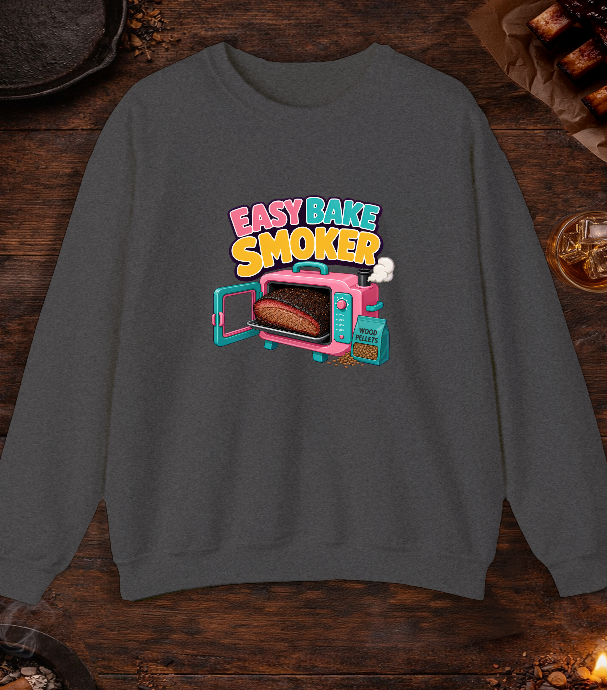Easy Bake Smoker Crewneck - Dark Heather