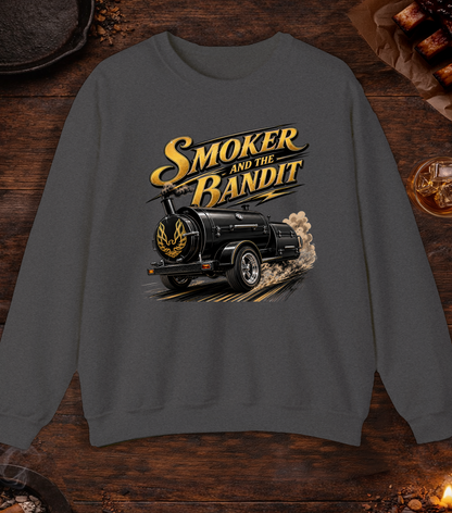 Smoker And Bandit Crewneck - Dark Heather