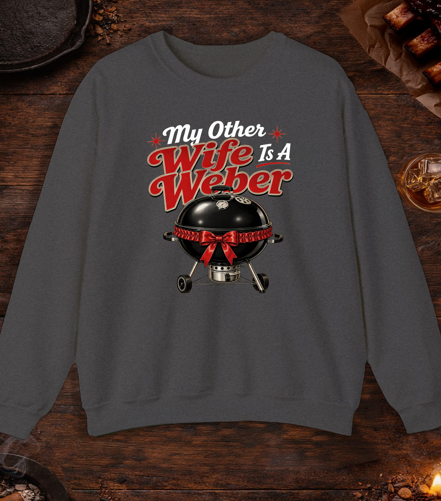 Wife Weber Crewneck - Dark Heather