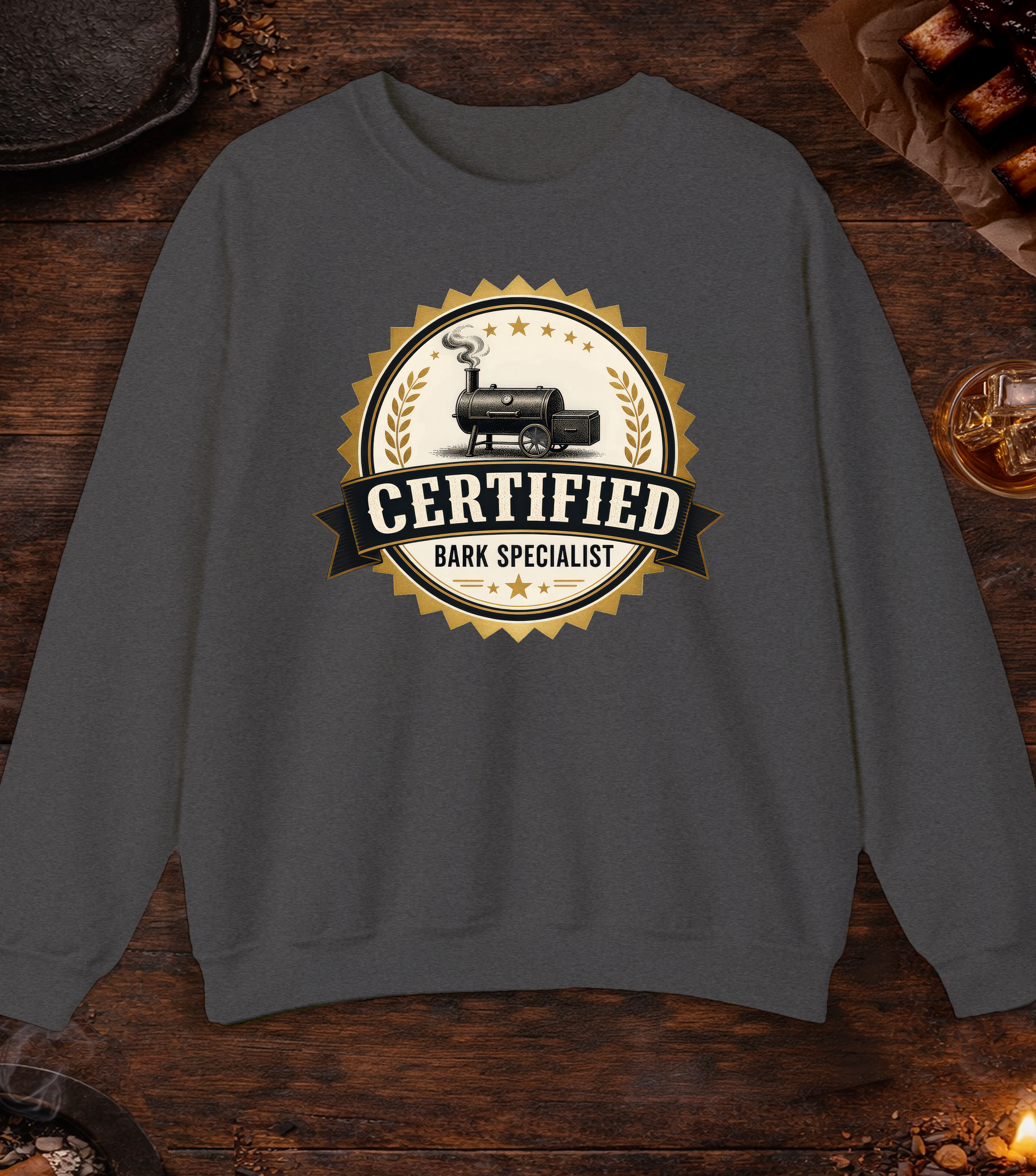 Certified Bark Specialist Crewneck - Dark Heather