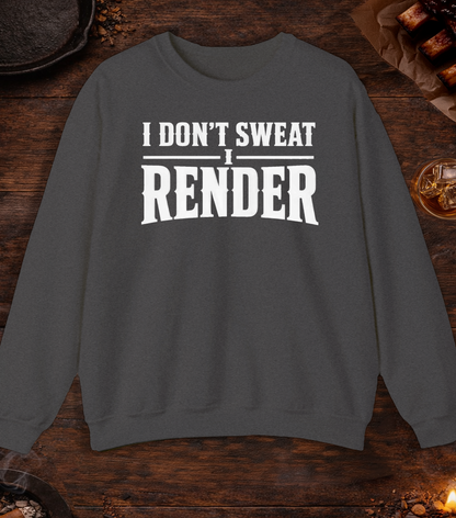 I Render Crewneck - Dark Heather