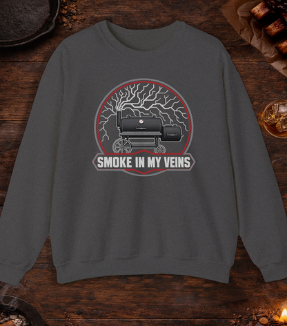 Smoke in My Veins Crewneck - Dark Heather