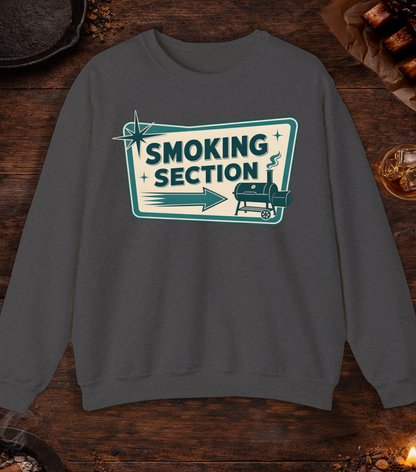 Smoking Section Crewneck - Dark Heather