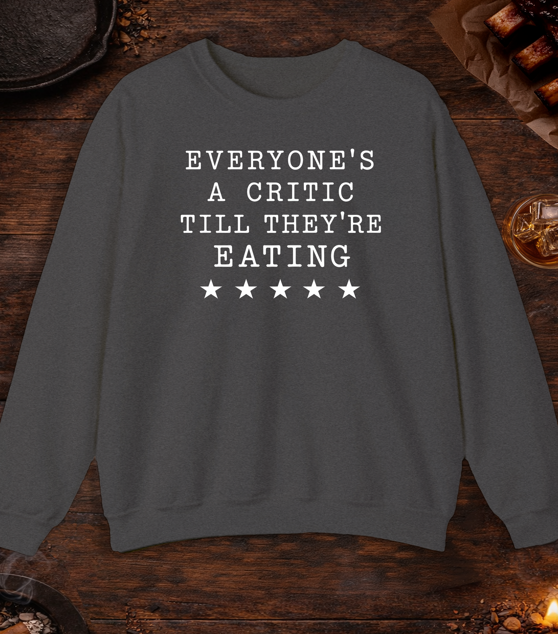 Everyones a Critic Crewneck - Dark Heather