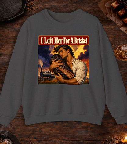 I Left Her Crewneck - Dark Heather