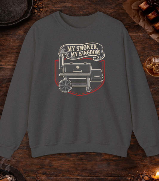 My Smoker My Kingdom Crewneck - Dark Heather