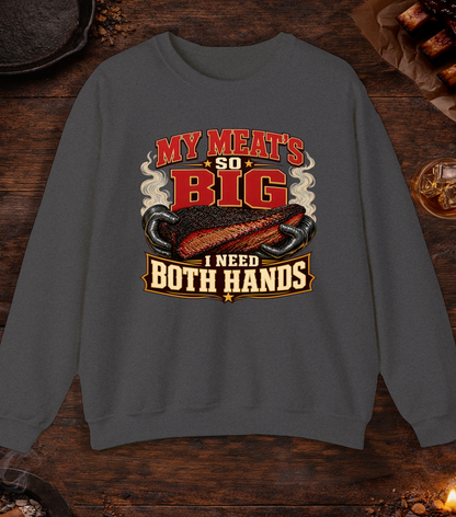 Meats So Big Crewneck - Dark Heather