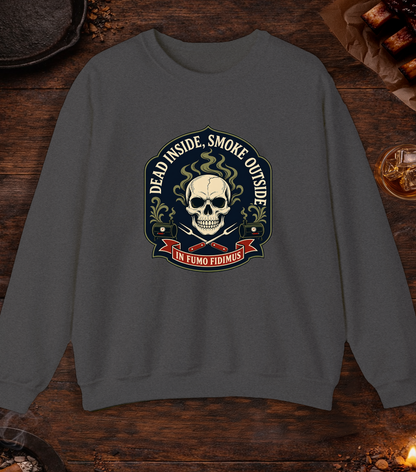 Dead Inside Crewneck - Dark Heather