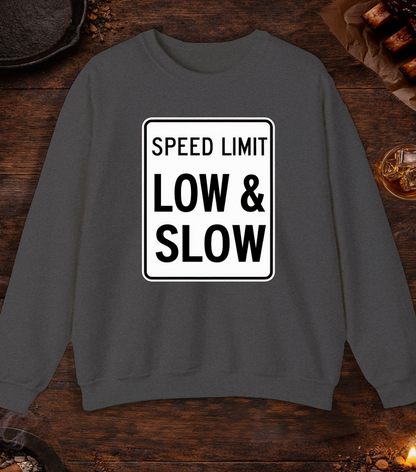 Speed Limit Low Slow Crewneck - Dark Heather