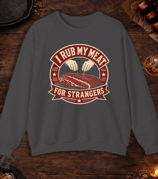 Rub For Strangers Crewneck - Dark Heather