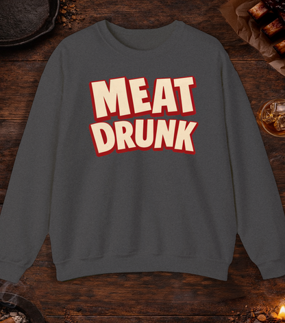 Meat Drunk Crewneck - Dark Heather