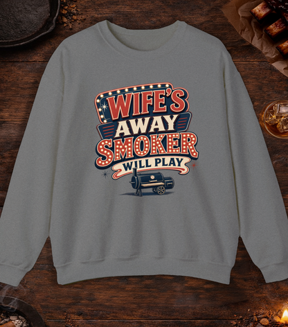 Wife's Away Crewneck - Graphite Heather