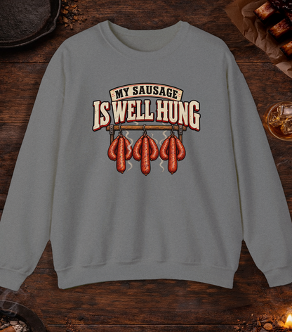 Well Hung Crewneck - Graphite Heather