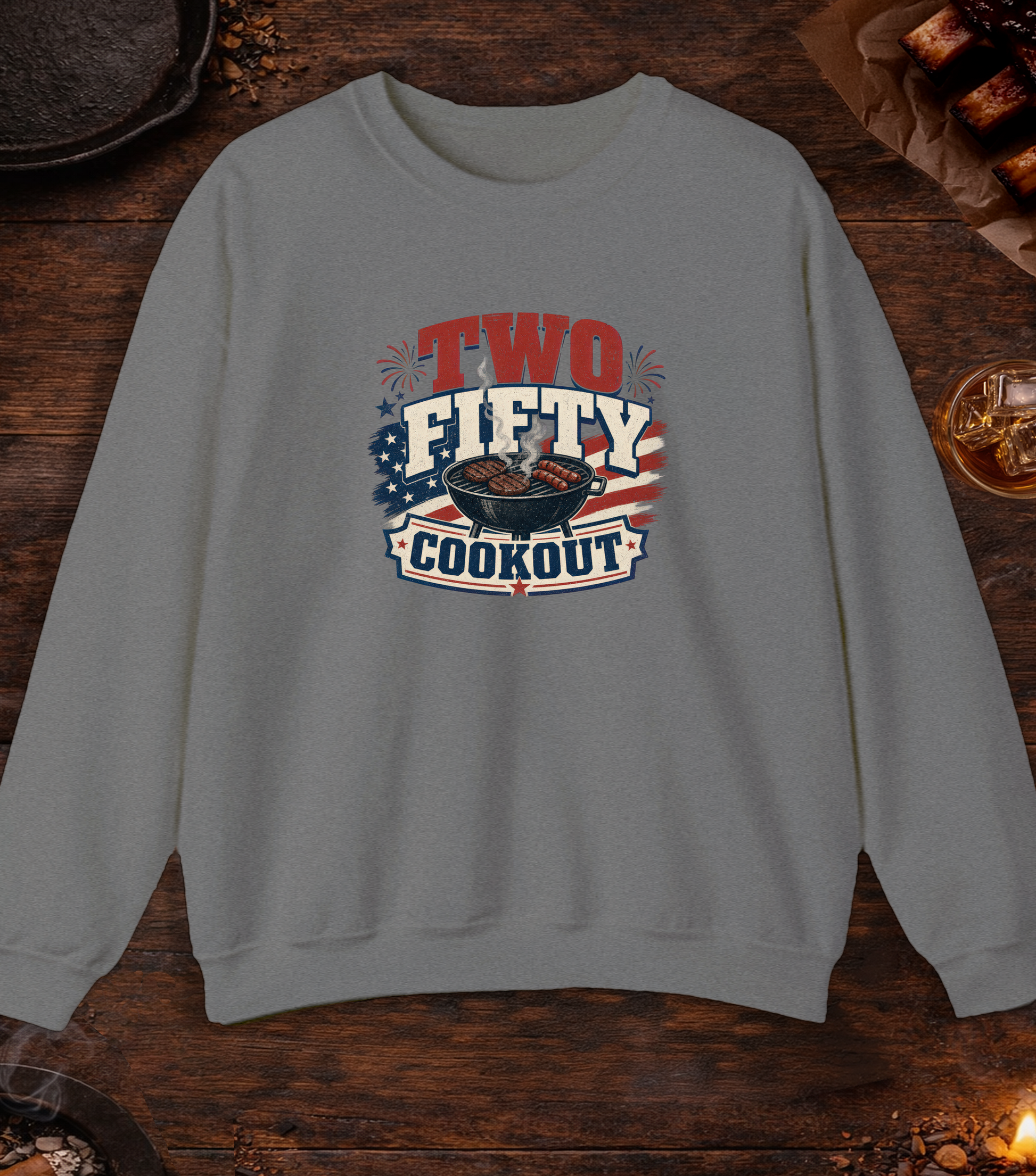 250 Cookout Crewneck - Graphite Heather