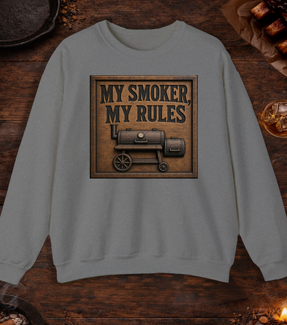 My Smoker My Rules Crewneck - Graphite Heather