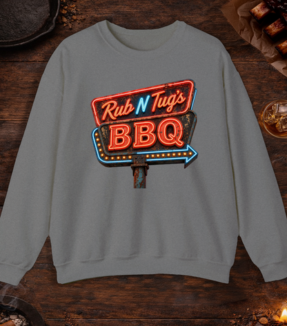Rub N Tugs BBQ Crewneck - Graphite Heather