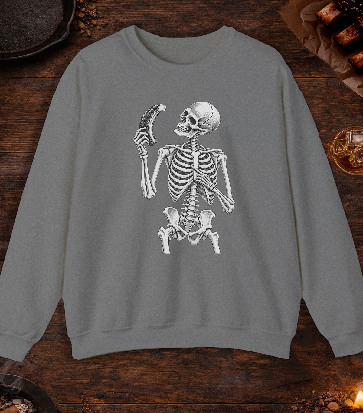 Skeleton Rib - Graphite Heather