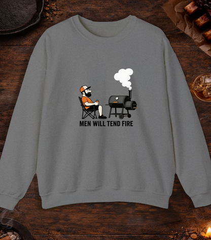 Men Tend Fire Crewneck - Graphite Heather