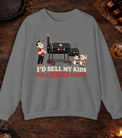 Sell My Kids Crewneck - Graphite Heather