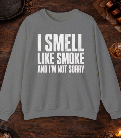 I Smell Like Smoke Crewneck - Graphite Heather
