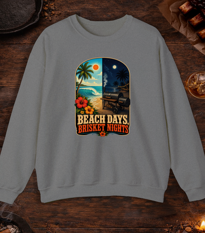 Beach Days Crewneck - Graphite Heather