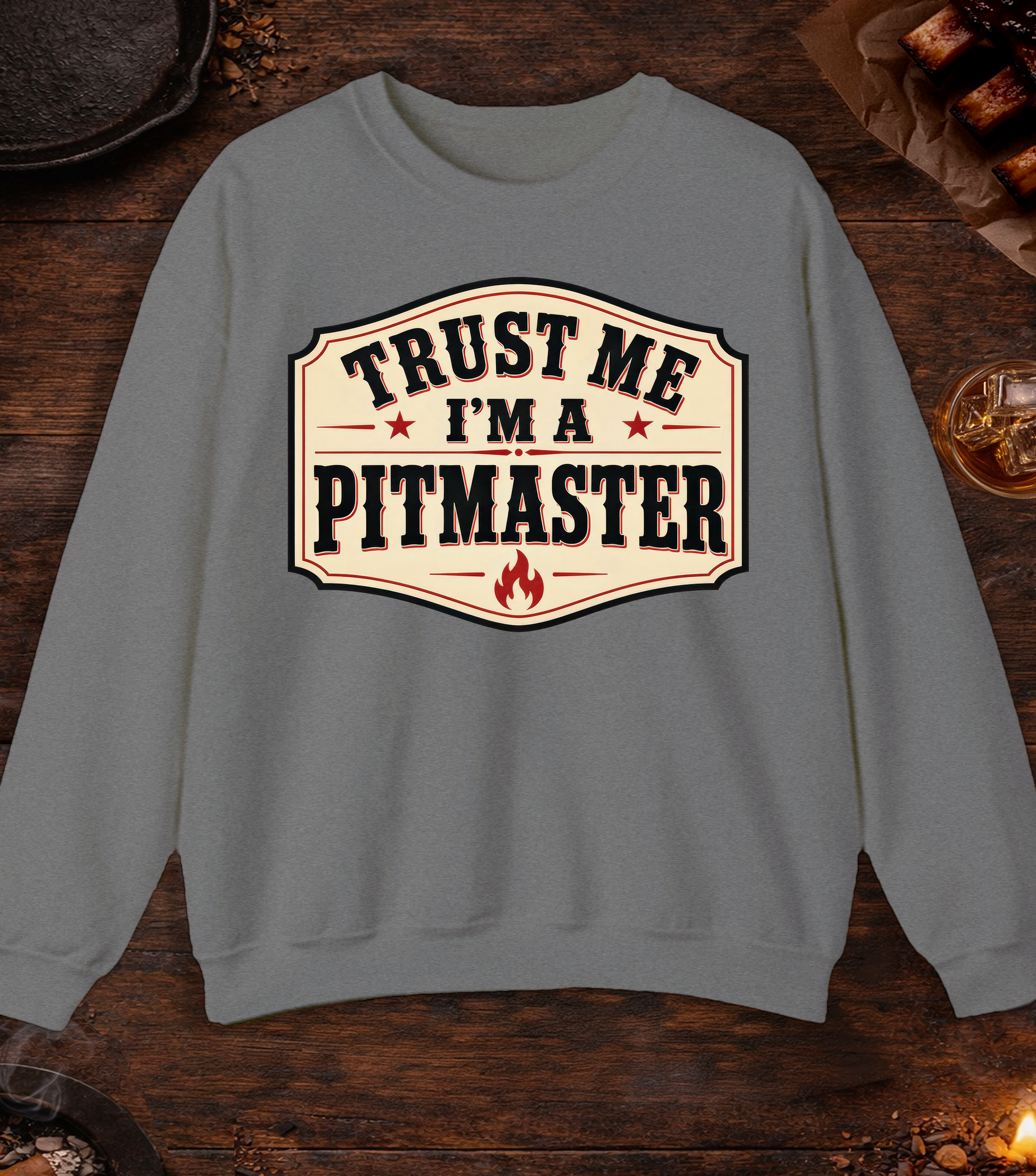 Trust Me Crewneck - Graphite Heather