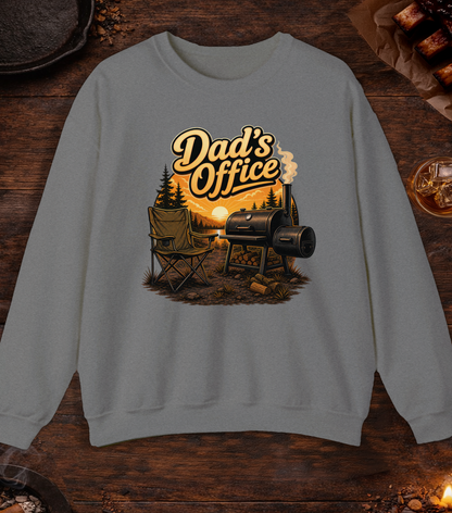 Dad's Office Crewneck - Graphite Heather