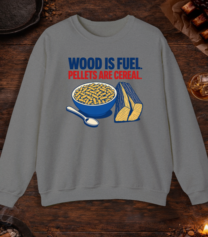 Pellets Are Cereal Crewneck - Graphite Heather