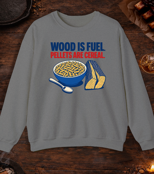 Pellets Are Cereal Crewneck - Graphite Heather