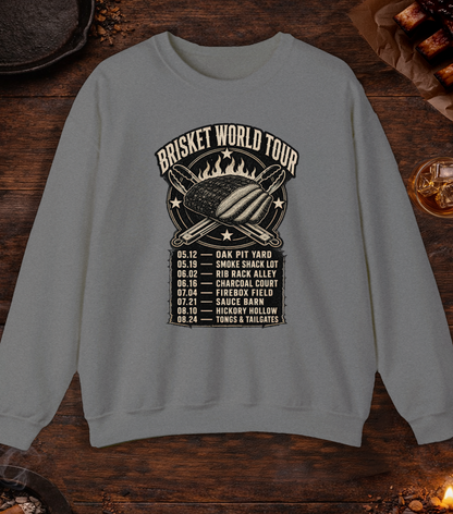 Brisket World Tour Crewneck - Graphite Heather