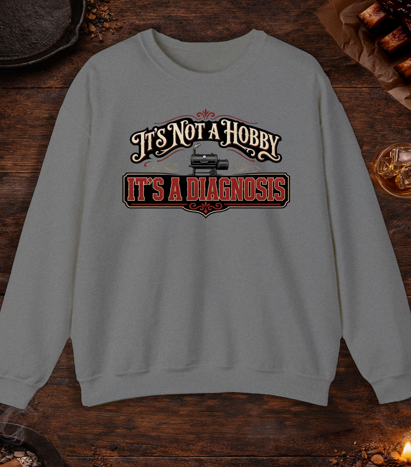 Not a Hobby Crewneck - Graphite Heather