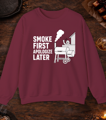 Apologize Later Crewneck - Maroon