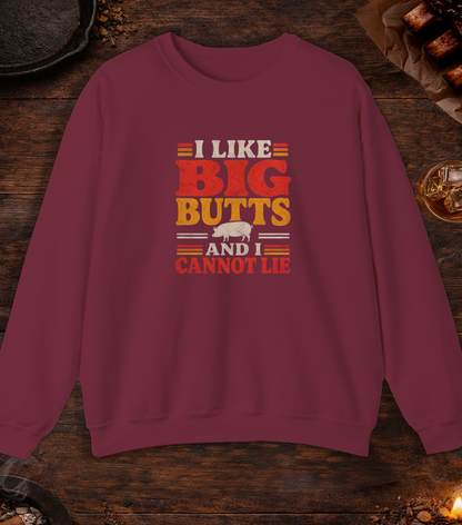 Like Big Butts Crewneck - Maroon