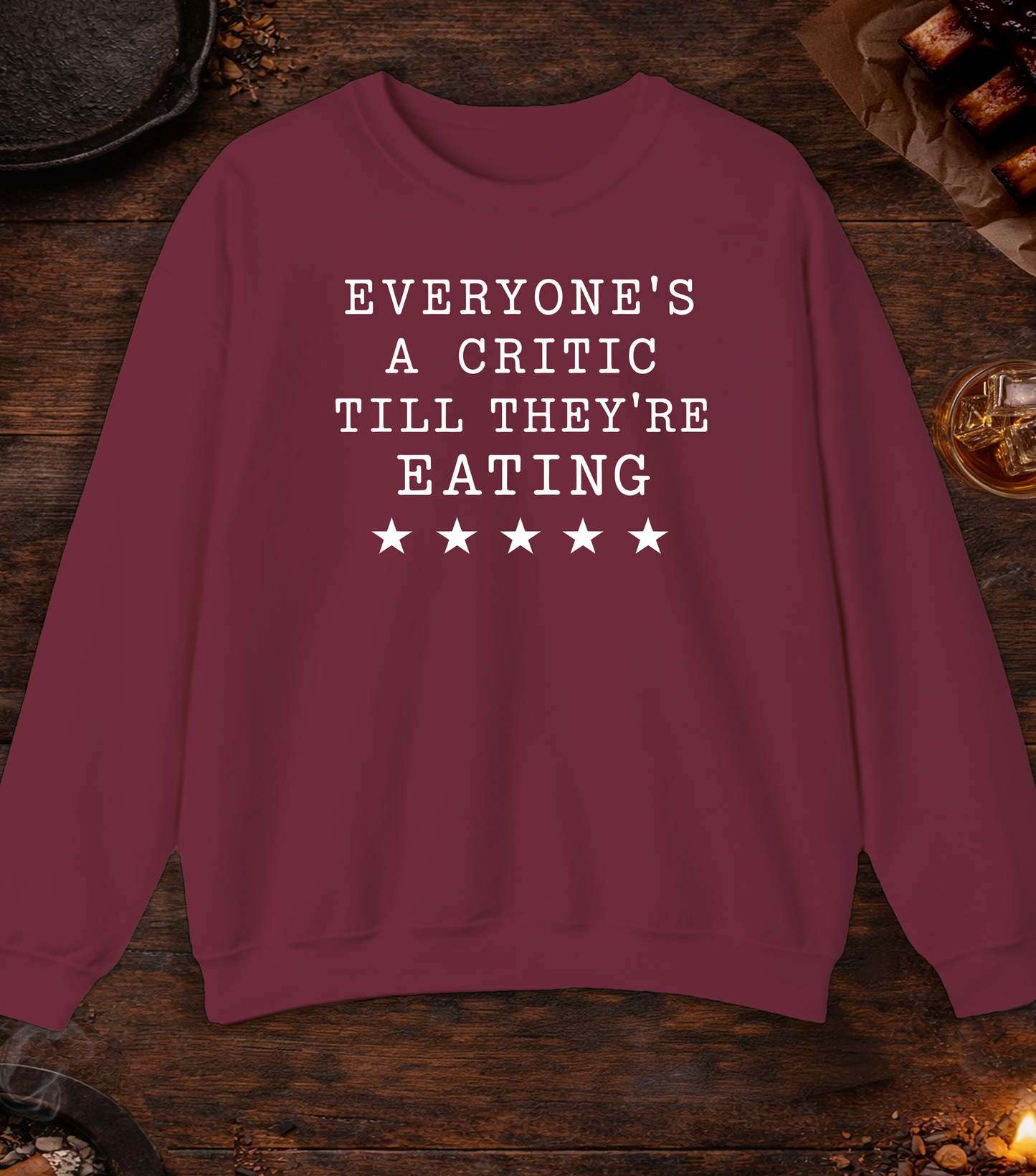 Everyones a Critic Crewneck - Maroon