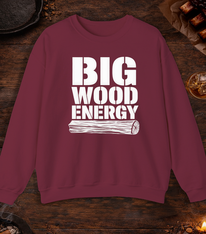 Big Wood Energy Crewneck - Maroon