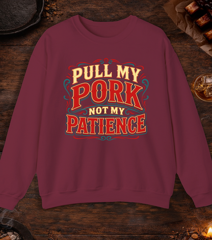 Pull My Pork Crewneck - Maroon