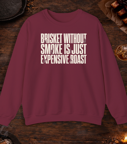 Brisket Without Smoke Crewneck - Maroon
