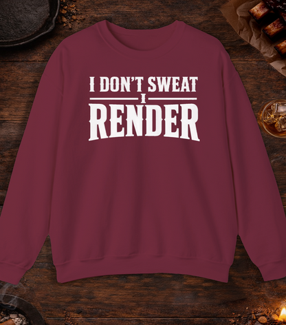 I Render Crewneck - Maroon