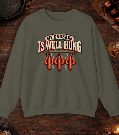 Well Hung Crewneck - Military Green