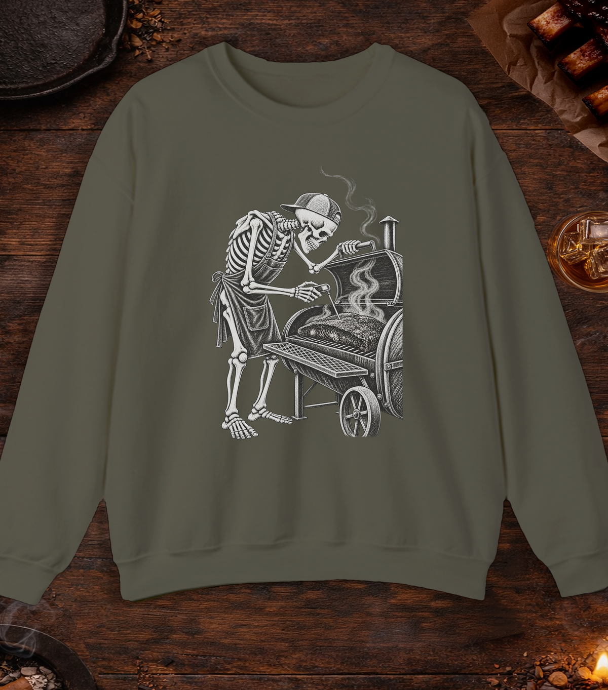 Skeleton Temp - Military Green